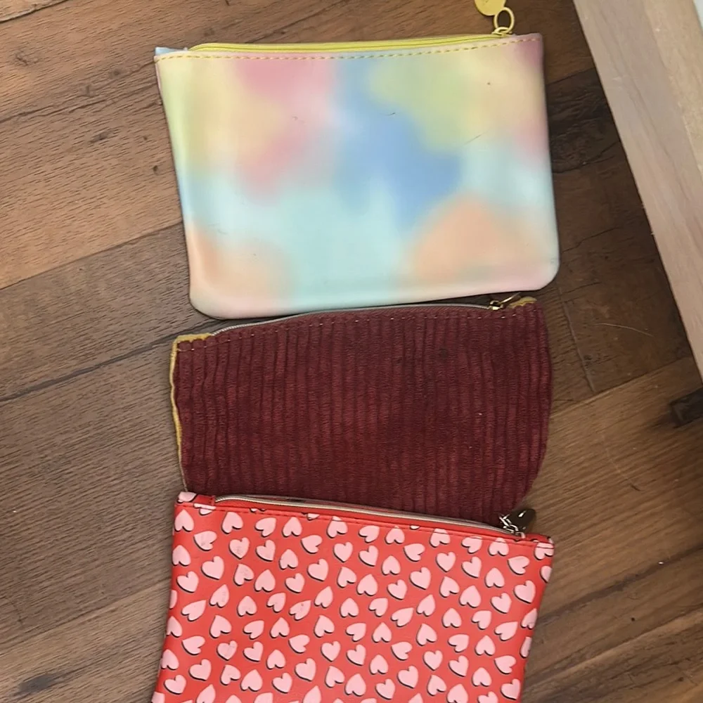 Colorful Clutch and Pouch Set